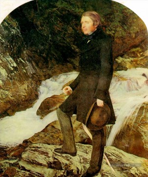  Eve Tableaux - portrait de john ruskin préraphaélite John Everett Millais